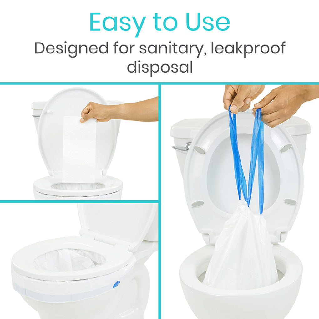 Vive Toilet Bowl Liners with Super Absorbent Pads
