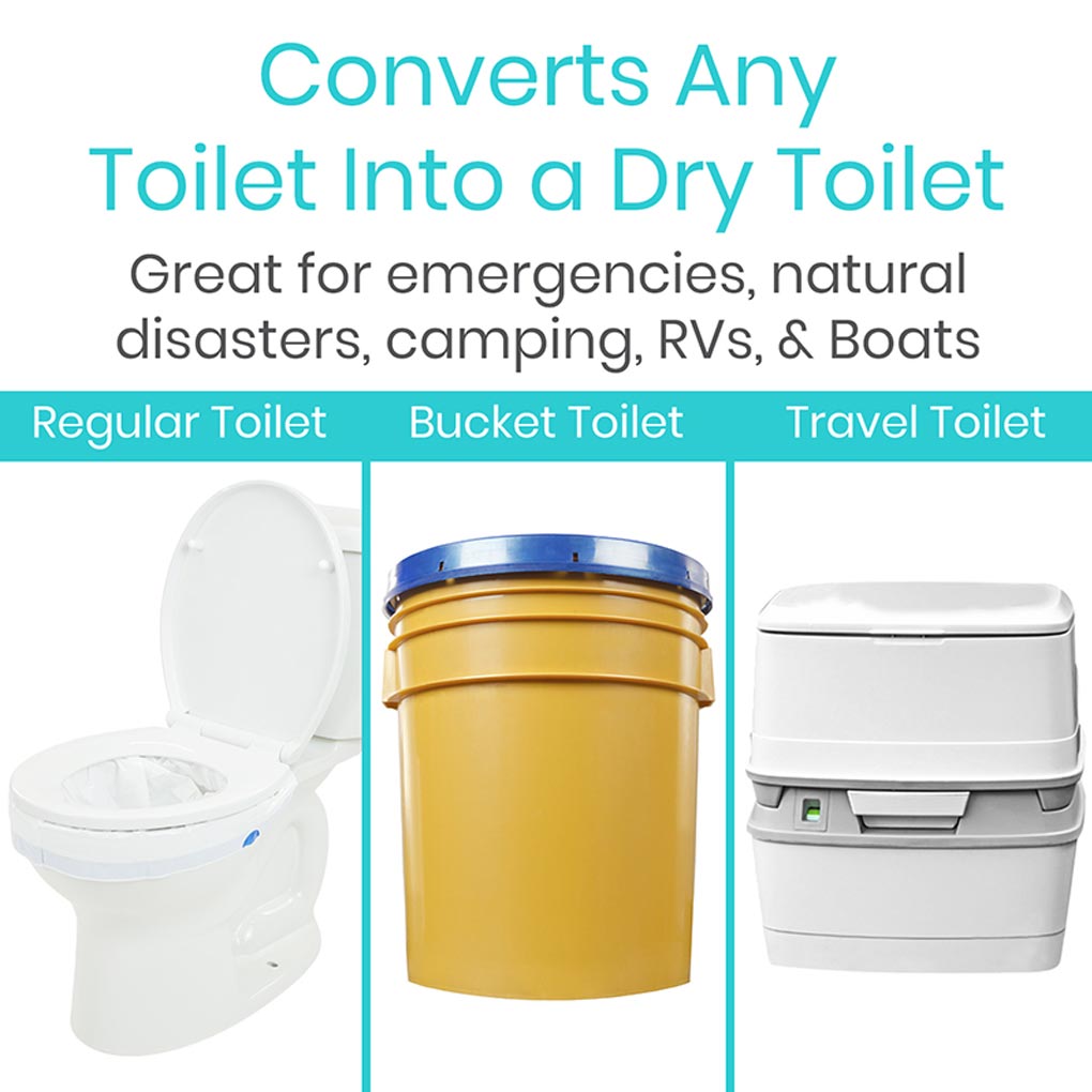 Vive Toilet Bowl Liners with Super Absorbent Pads