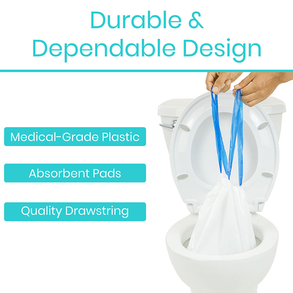 Vive Toilet Bowl Liners with Super Absorbent Pads