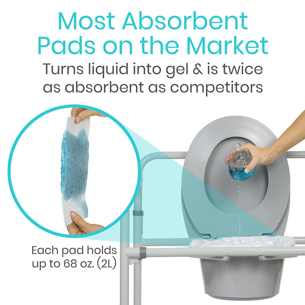 Vive Toilet Bowl Liners with Super Absorbent Pads