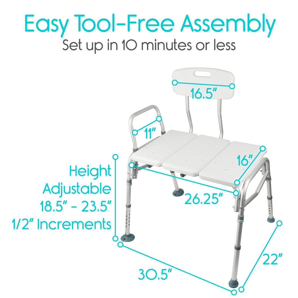 Vive Transfer Bench tool free assembly