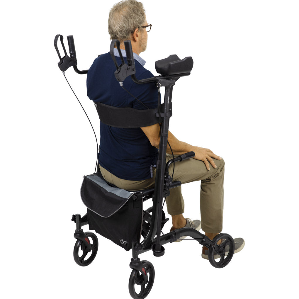 Vive Upright Walker being sat on