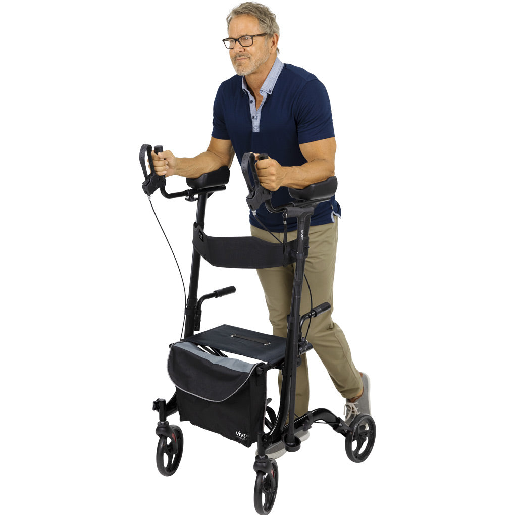 Vive Upright Walker being used by man walking