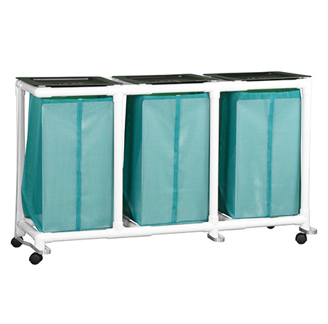 TRIPLE VALUE LINE LINEN HAMPER W/FOOT PEDAL