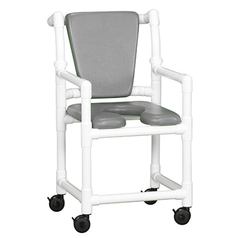 VALUE LINE SHOWER CHAIR W/ PADDED BACK & SEAT, TALL