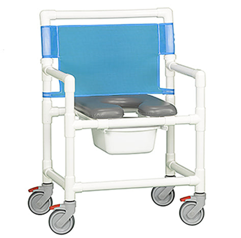 OVERSIZE VALUE LINE SOFT SEAT SHOWER CHAIR COMMODE