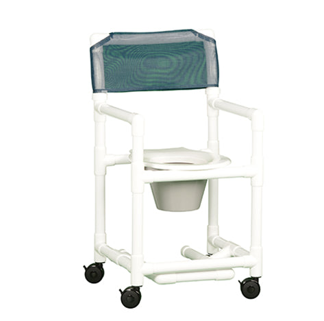VALUE LINE SHOWER CHAIR COMMODE W/FOOTREST