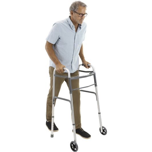 man using a walker