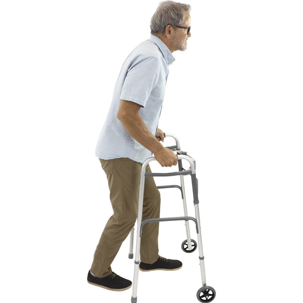 man using a walker