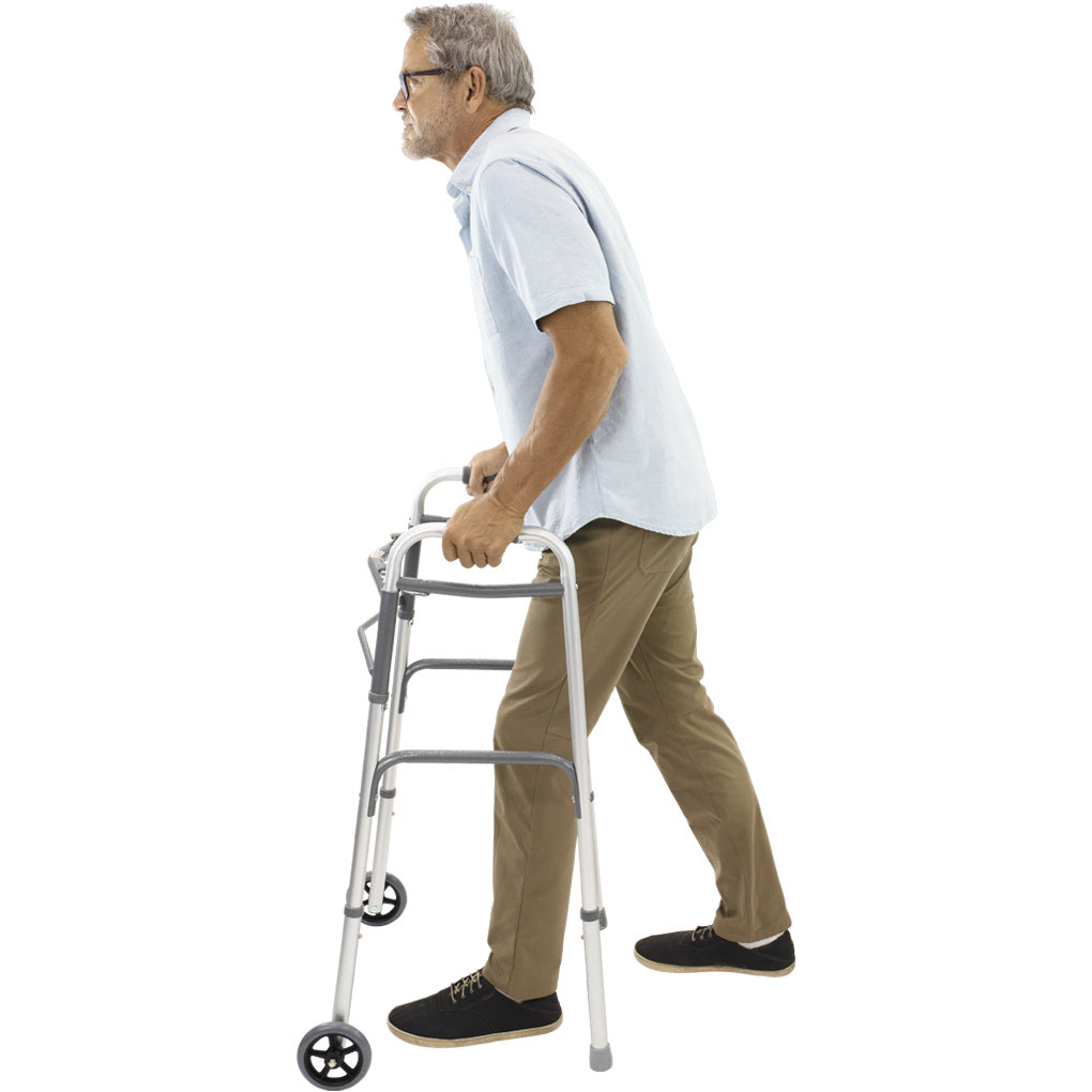 man using a walker