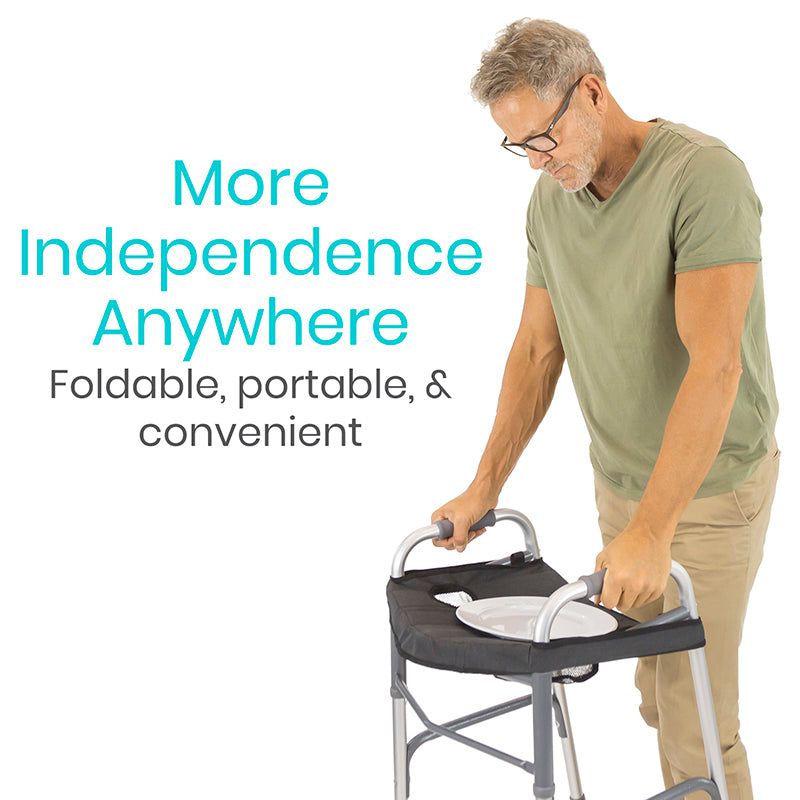 walker with attachable tray