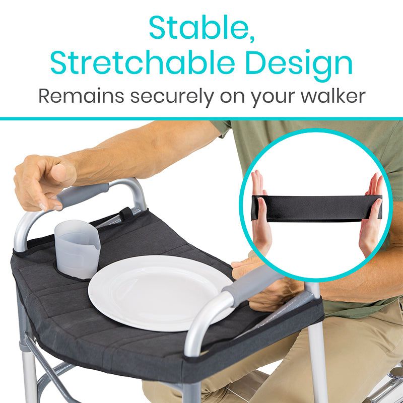 walker with attachable tray