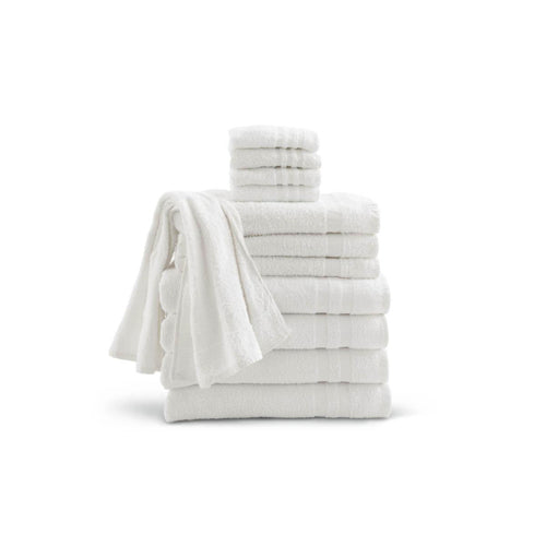 stack of white towels