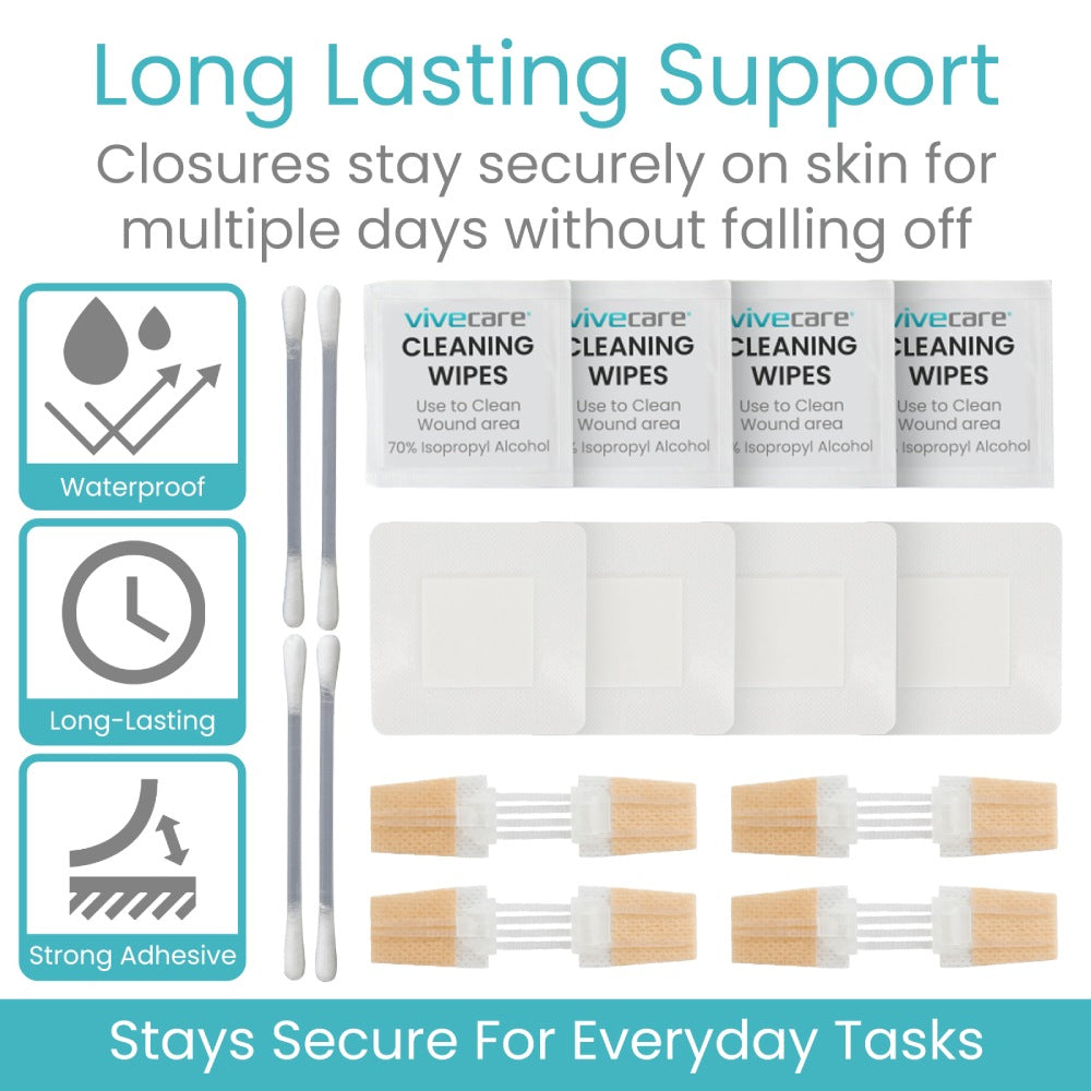 Vivecare cleaning wipes with packaging and applicators on a white background