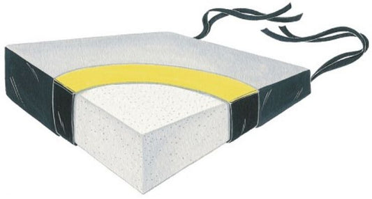 Foam roller with a yellow center on a white background