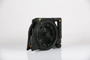 Black fan on a white background