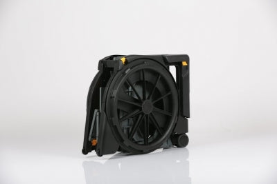 Black fan on a white background