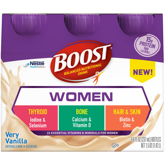 Boost Women Balanced Nutritional Drink Very Vanilla 8 oz Bottle