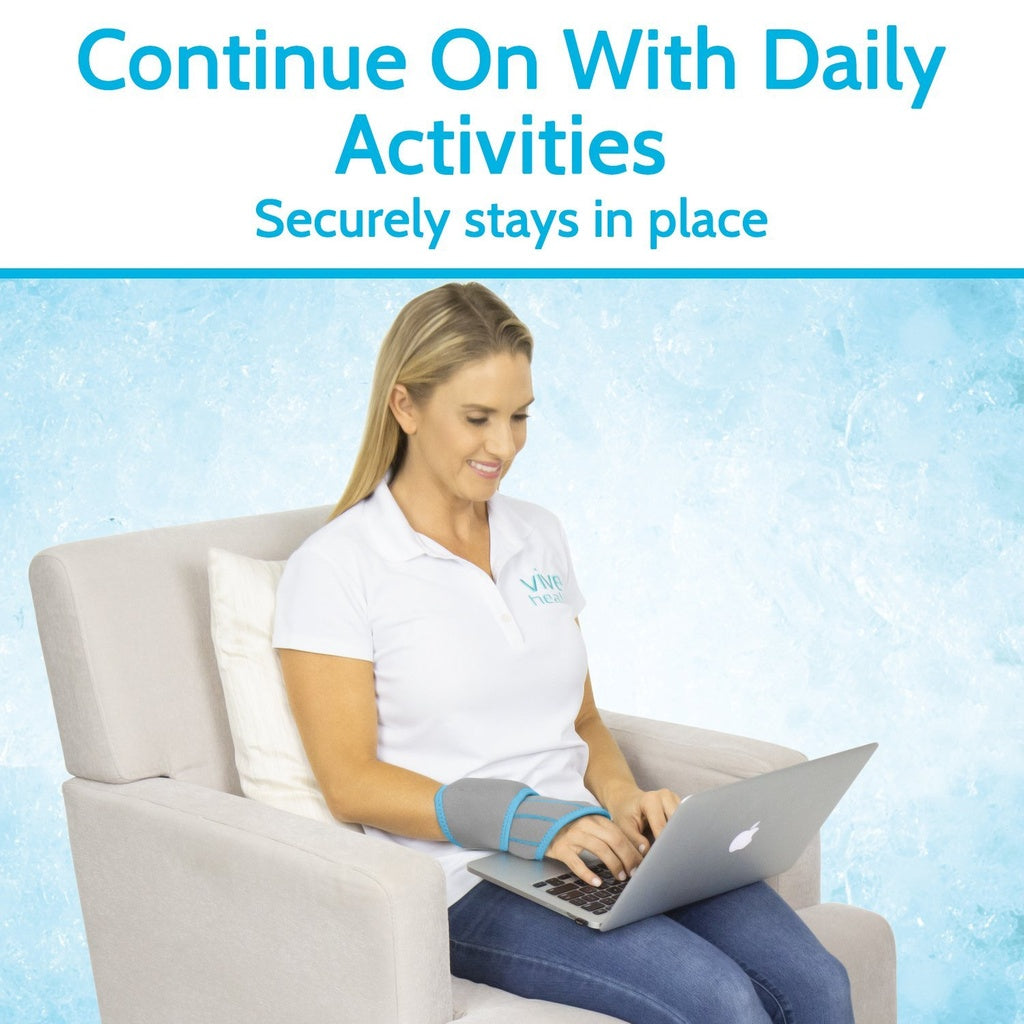 Wrist Ice Wrap with Gel Pack - Hot & Cold Support