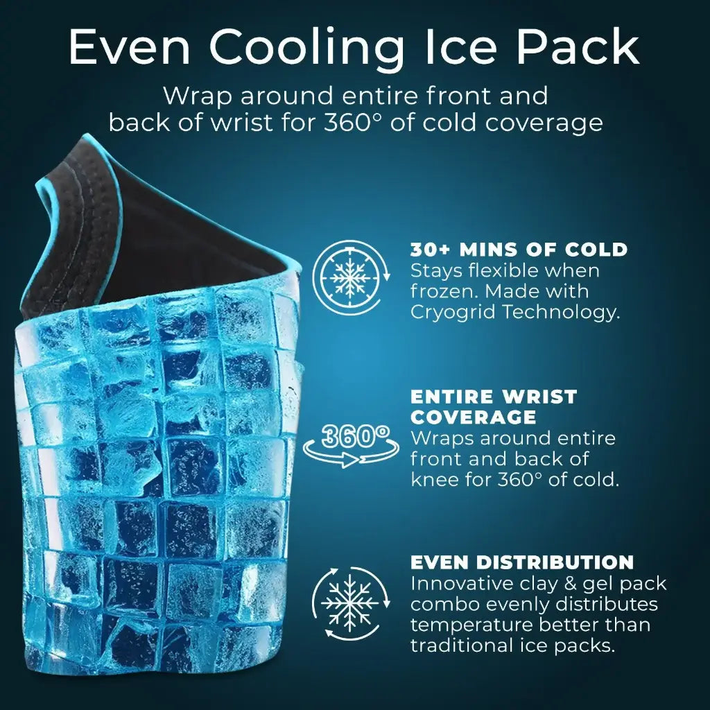 Vive Cryogrid Wrist Ice Wrap – Targeted Cold Therapy for Pain Relief