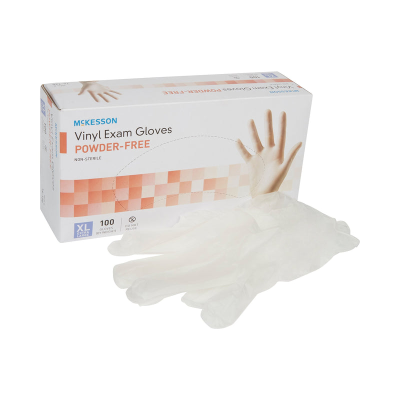 McKesson Powder-Free Vinyl Exam Gloves X-Large