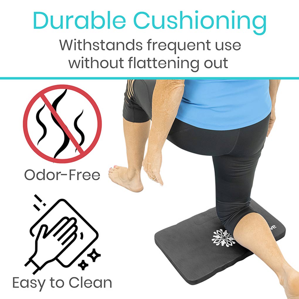 Yoga Knee Cushion - Thick Foam Kneeling Pad for Yoga, Exercise & Gardening