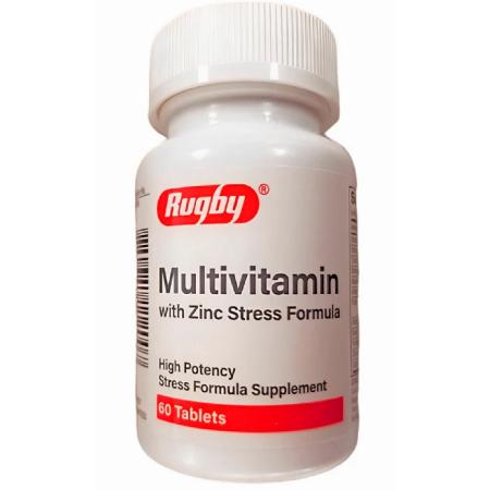 Multivitamin Supplement Zinc Stress Formula Vitamin C 500 mg Strength Tablet 60 per Bottle